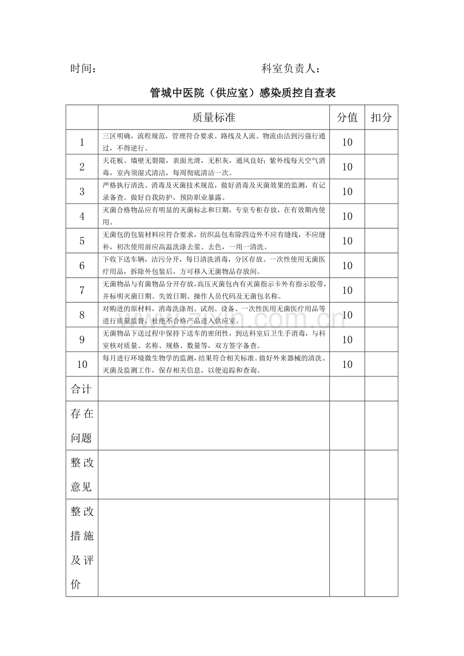 感染质控检查表.doc_第2页