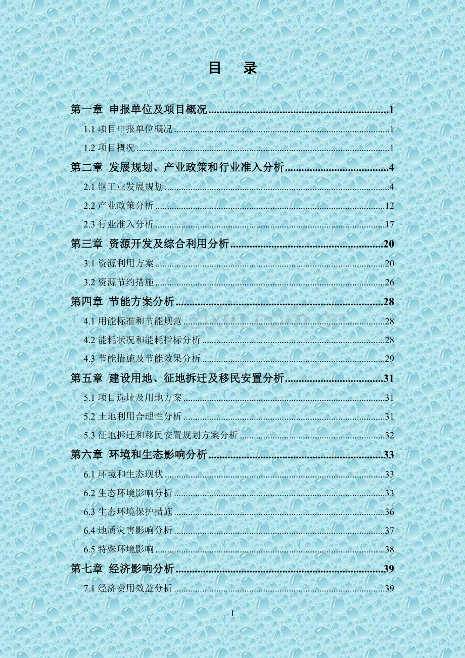 多金属选厂扩建及尾矿库项目申请立项可行性研究报告.doc_第1页