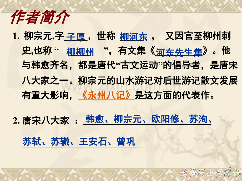 始得西山宴游记-知识点--学业水平考试复习(课堂PPT).ppt_第2页