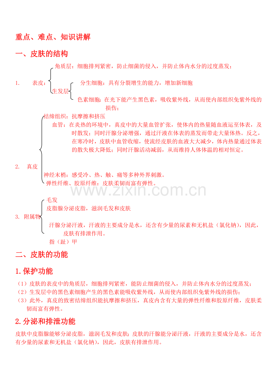 人体生理卫生知识总结.doc_第2页