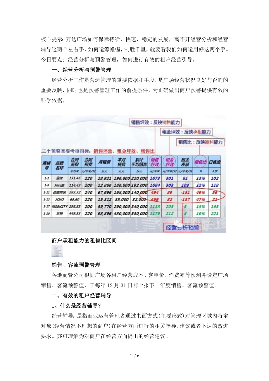 万达广场如何进行有效的商户经营指导.doc_第1页