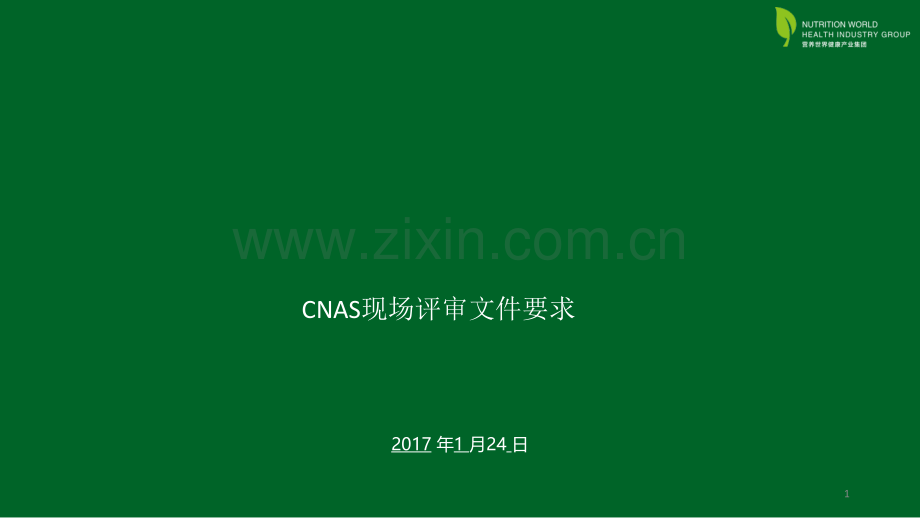 CNAS现场评审文件评审要求PPT.ppt_第1页