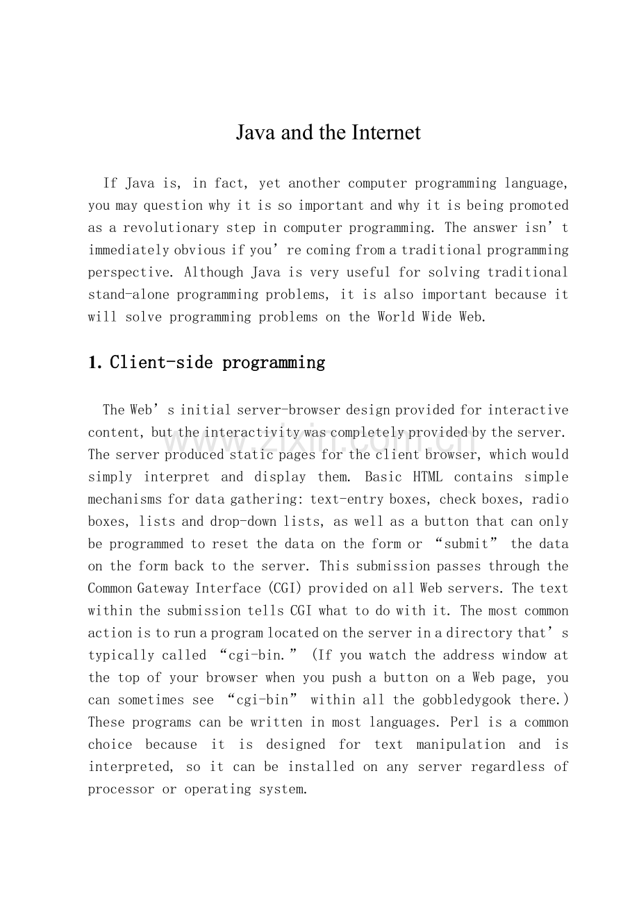 JAVA外文文献+翻译.doc_第1页