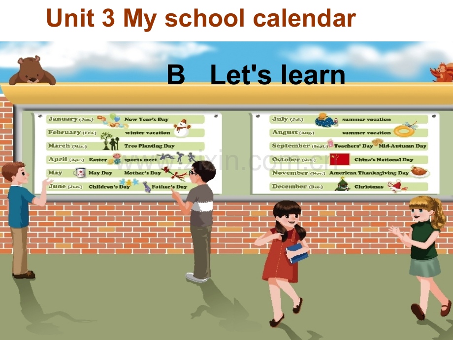 Unit3-My-school-calendar-B-Let27s-learn.ppt_第1页
