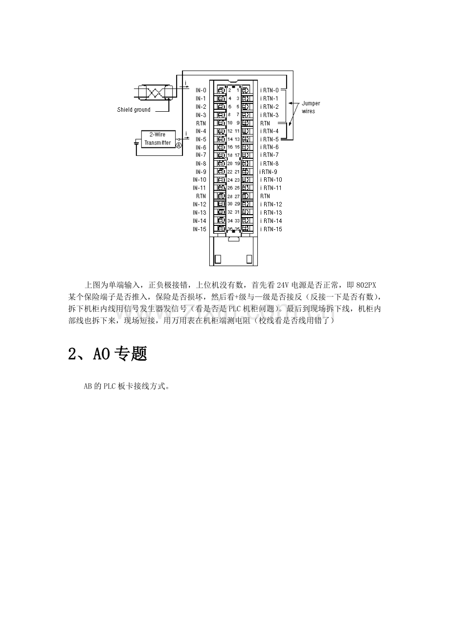 ABPLC系统1756模块接线状态说明.doc_第2页