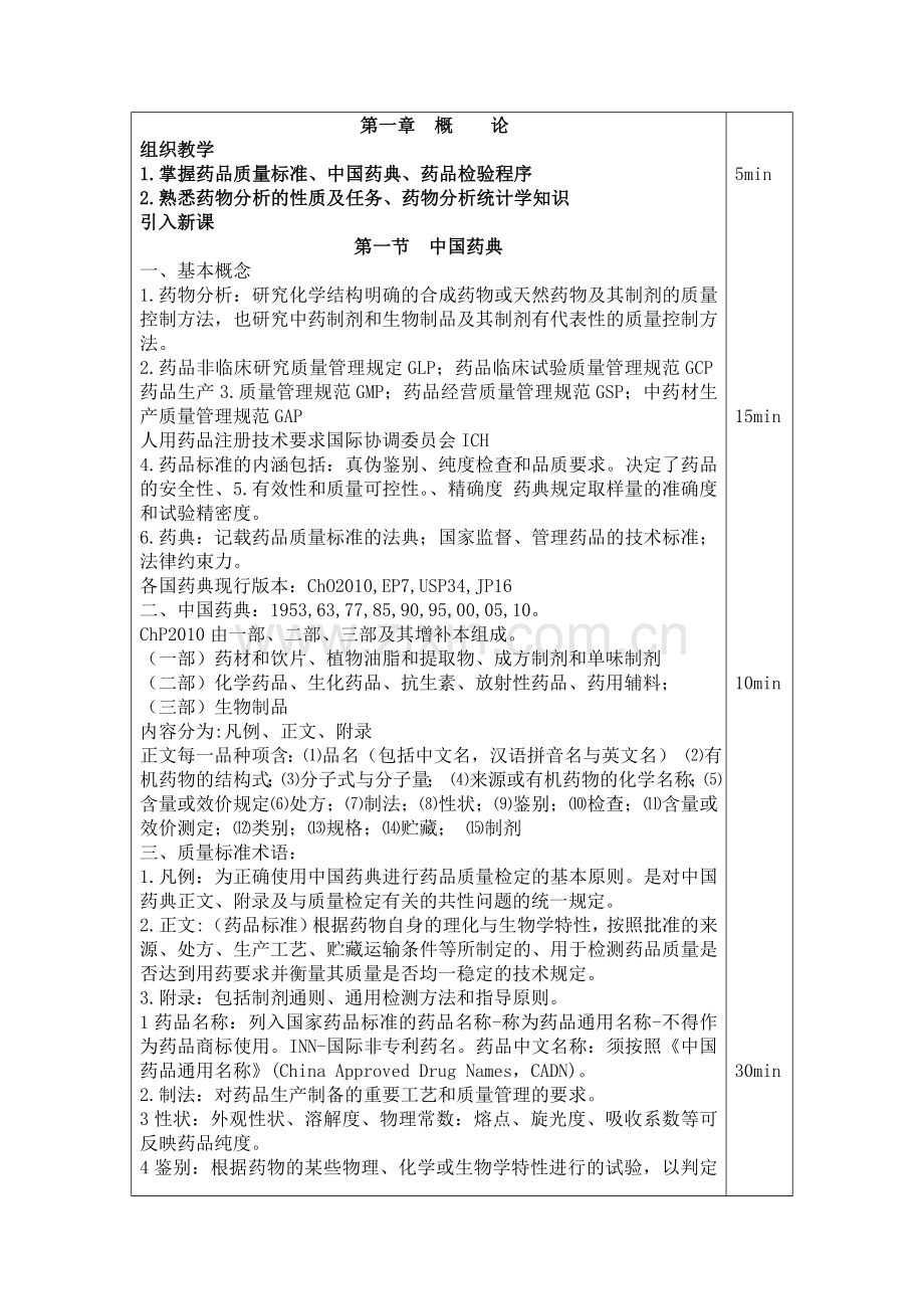大专《药物分析》教案.doc_第2页