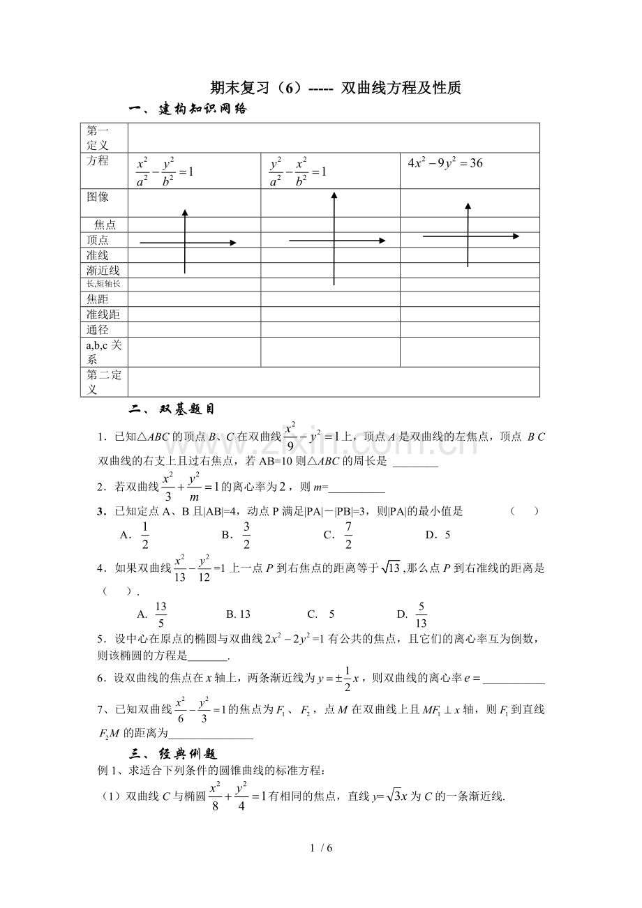 -直线和双曲线综合应用.doc_第1页