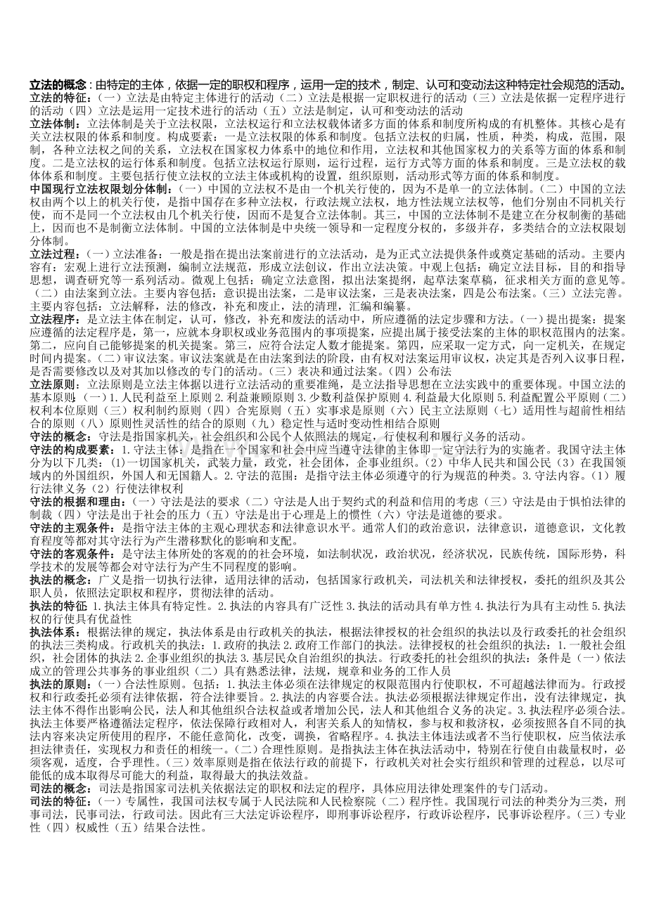 最强考试整理——法理学知识点.doc_第1页