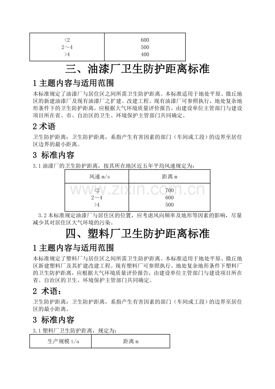 各种厂卫生安全防护距离.doc_第2页