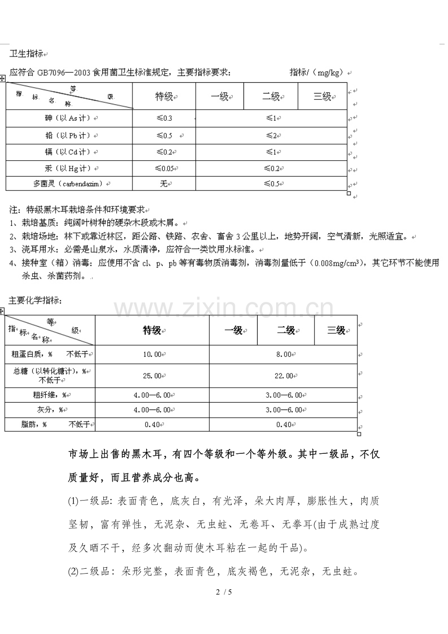 黑木耳分级标准.doc_第2页