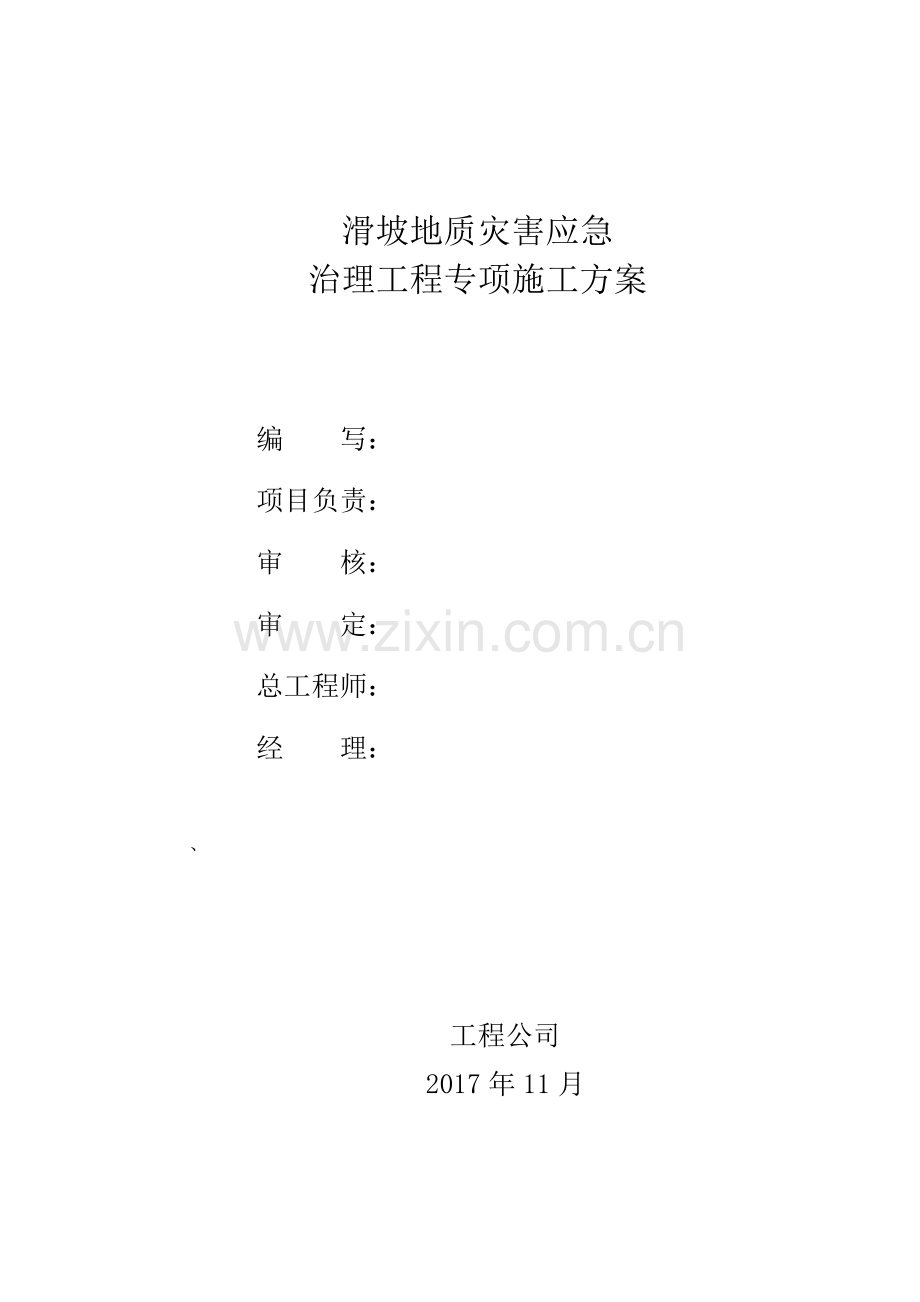 滑坡治理工程专项技术方案.doc_第2页