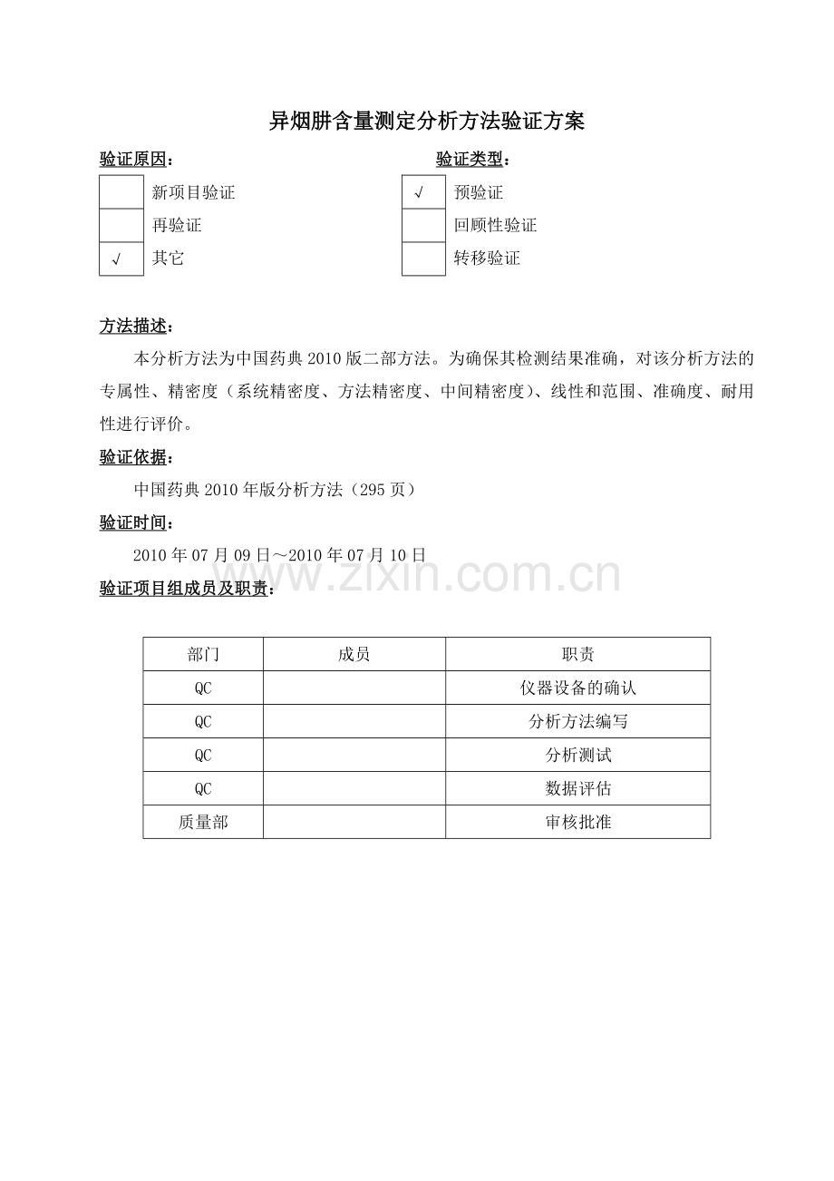分析方法验证方案.doc_第1页