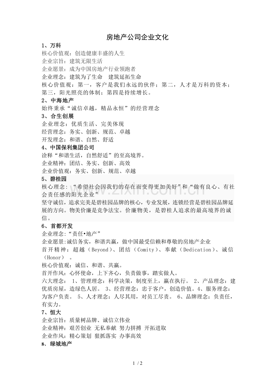 房地产公司企业文化.doc_第1页