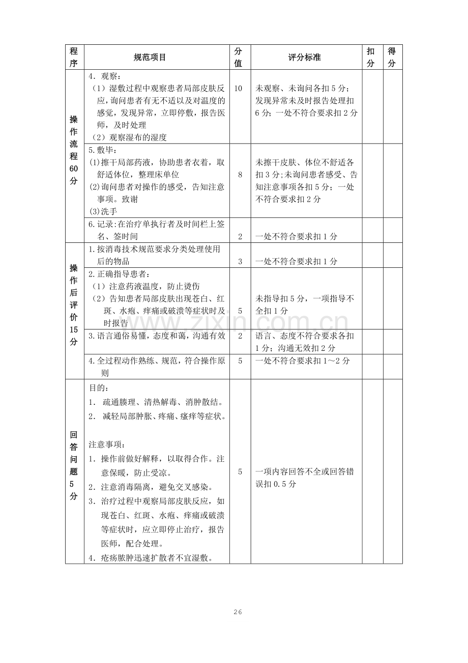 湿敷法评分标准.doc_第2页