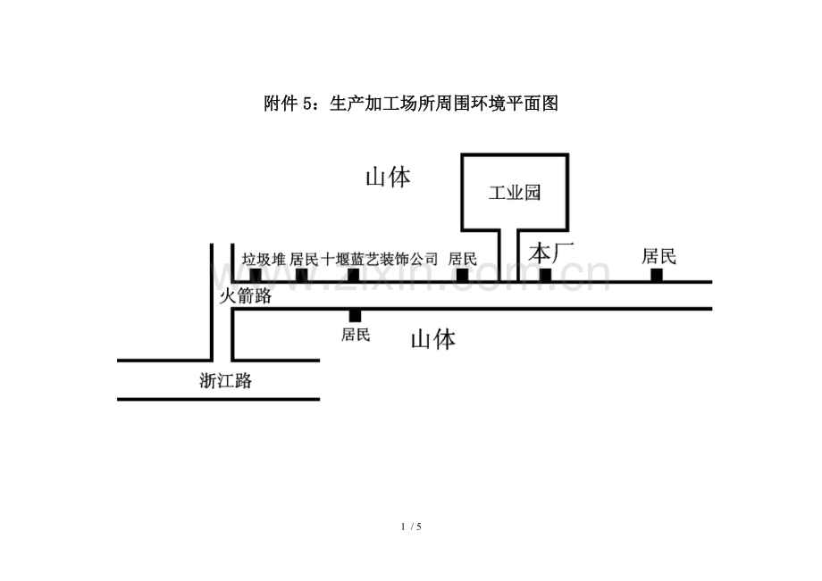 生产加工场所周围环境平面图.doc_第1页