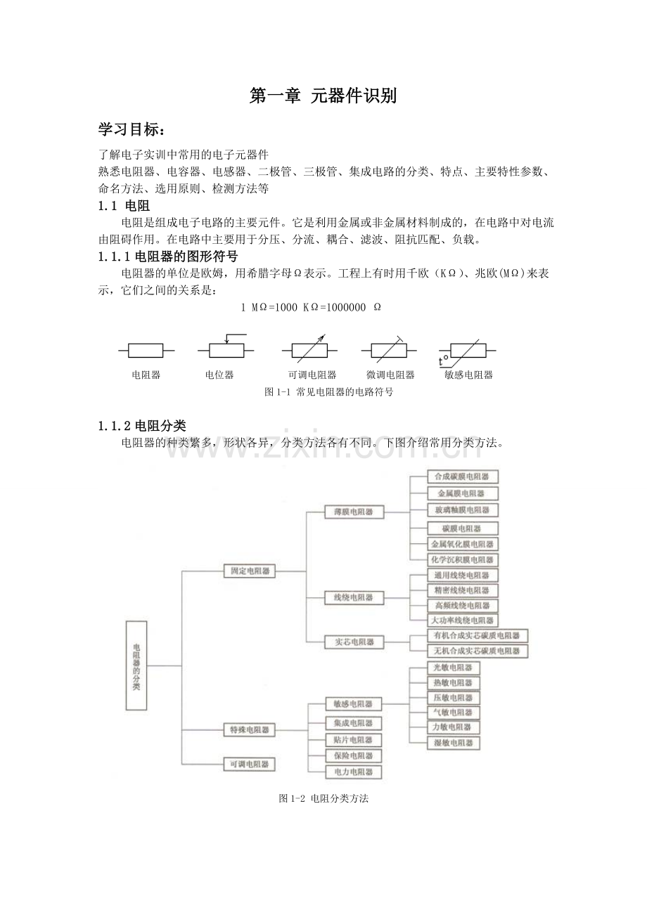 电子工艺课程基本知识.doc_第1页