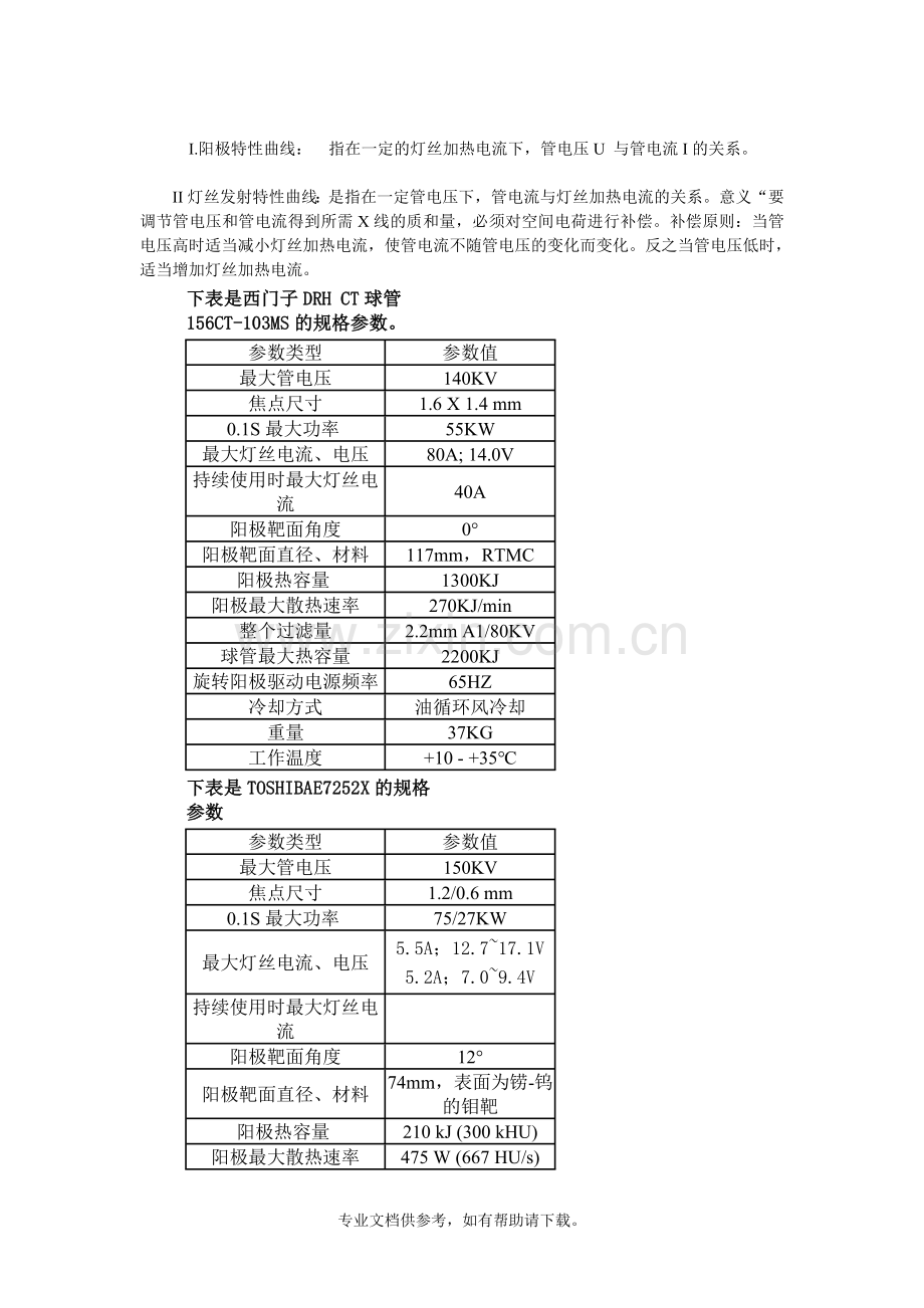 关于X射线球管的参数.doc_第2页