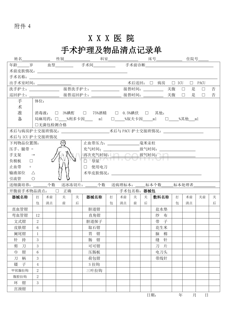 手术护理记录单.doc_第1页