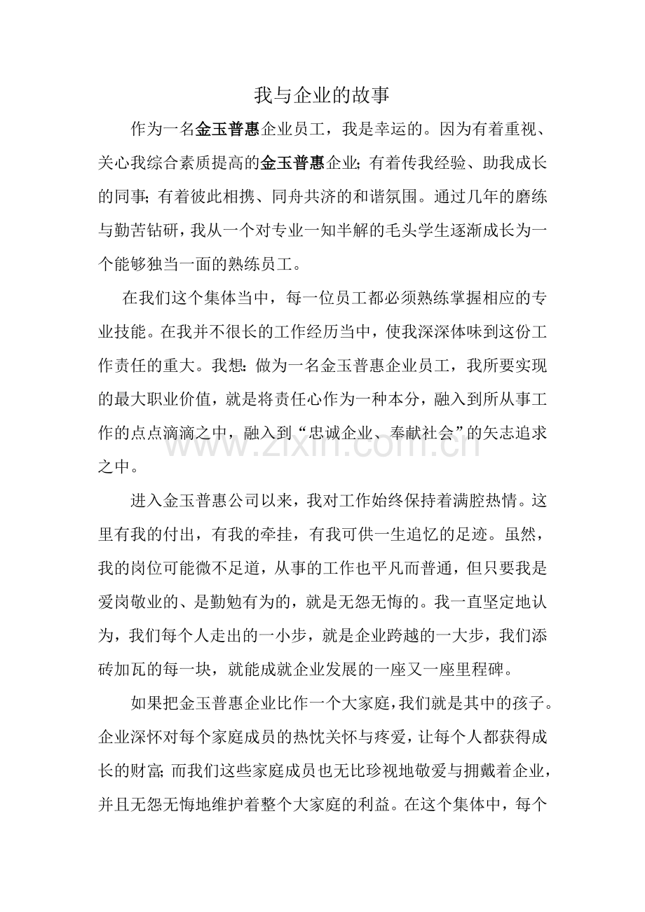 我与企业的故事.doc_第1页