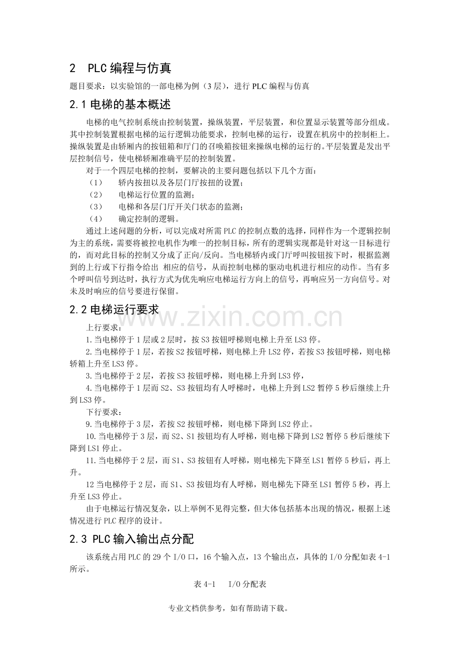 plc电梯运行梯形图.doc_第1页