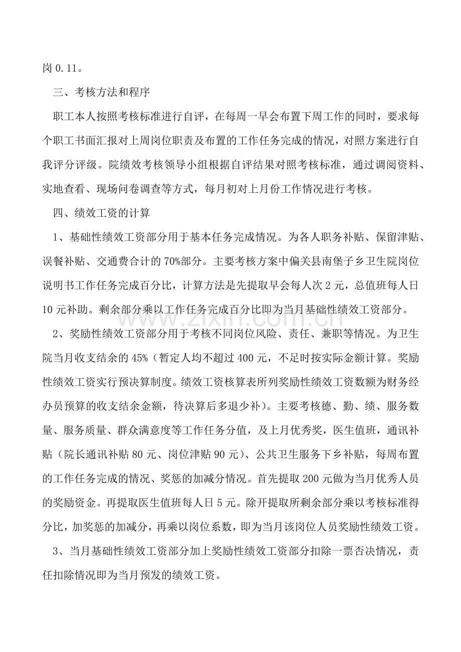 卫生院绩效考核方案.docx_第2页