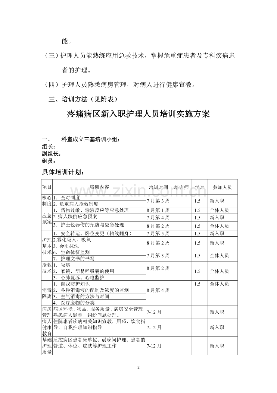 新入职护理人员培训计划.doc_第2页