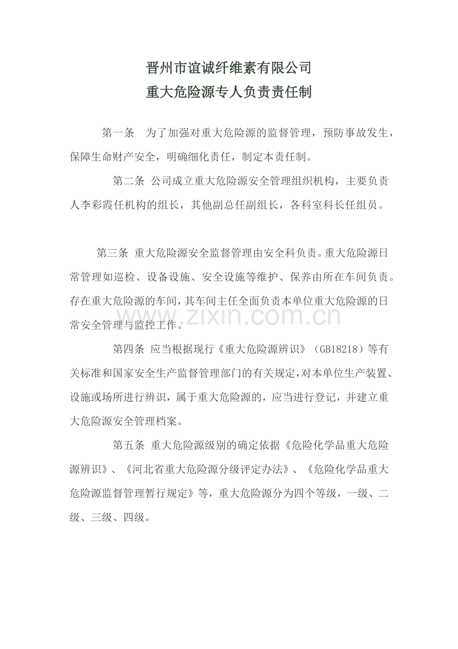 01.重大危险源专人负责责任制.doc_第1页