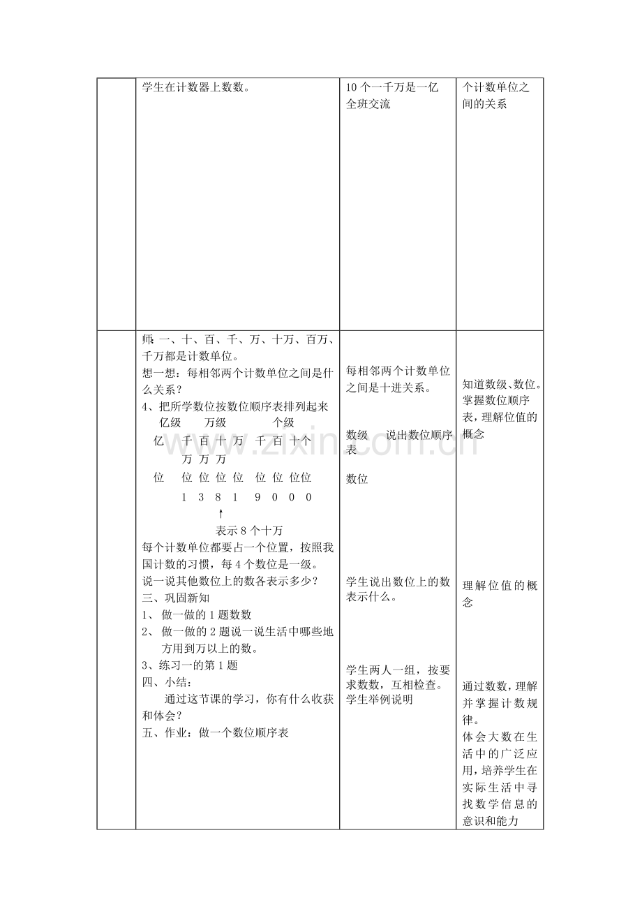 表格版人教版新课标小学数学四级上册全册教案.doc_第2页