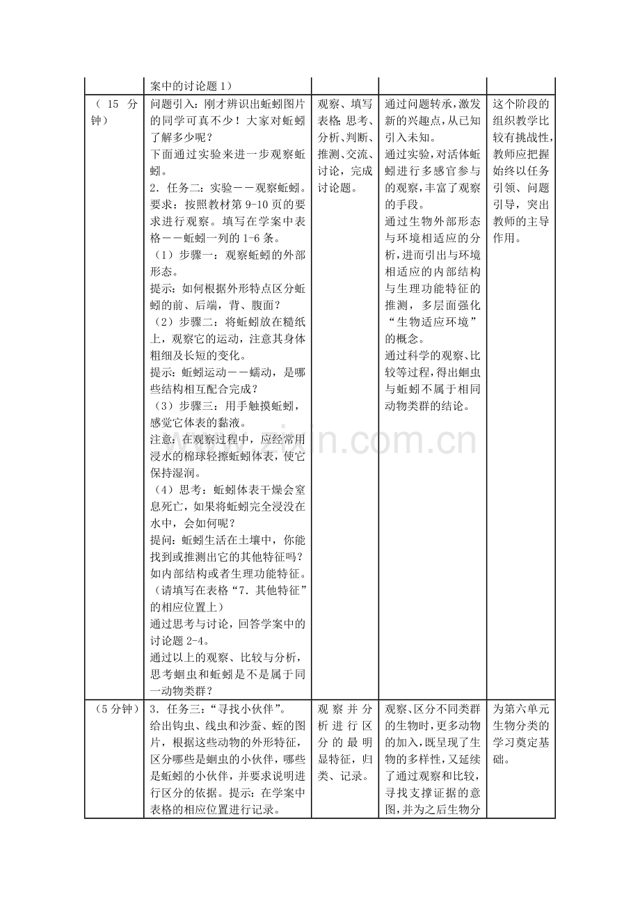 八年级生物上册-512-线形动物和环节动物教学设计-新版新人教版1.doc_第2页