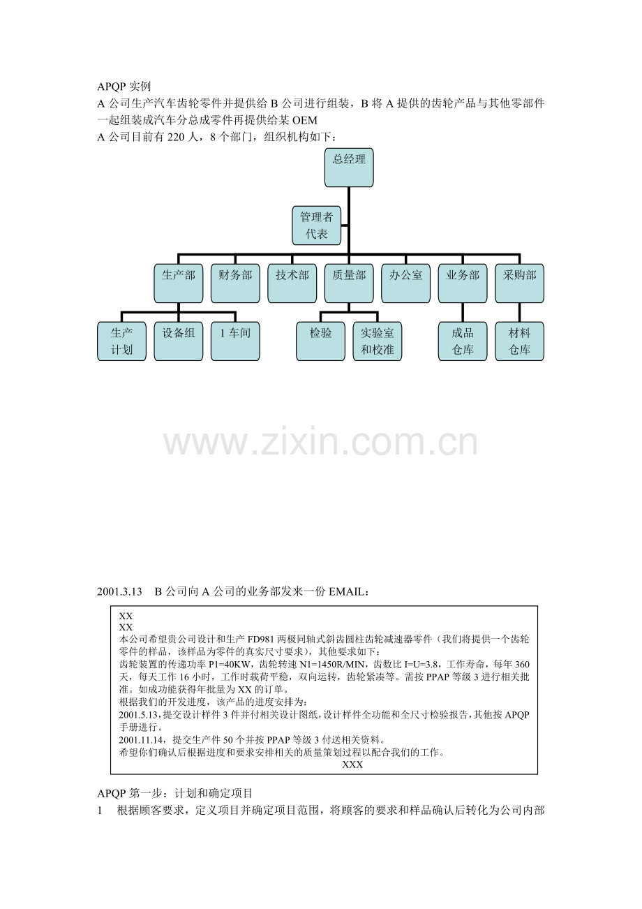 APQP实例可编辑.doc_第1页