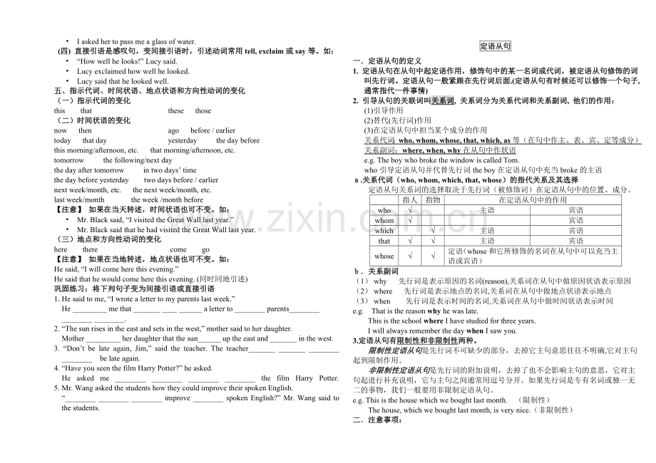 高一英语人教课标必修12语法总结.doc_第2页
