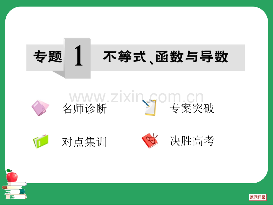 金太阳热点重点难点专题测试卷数学答案详解专题1.pptx_第2页