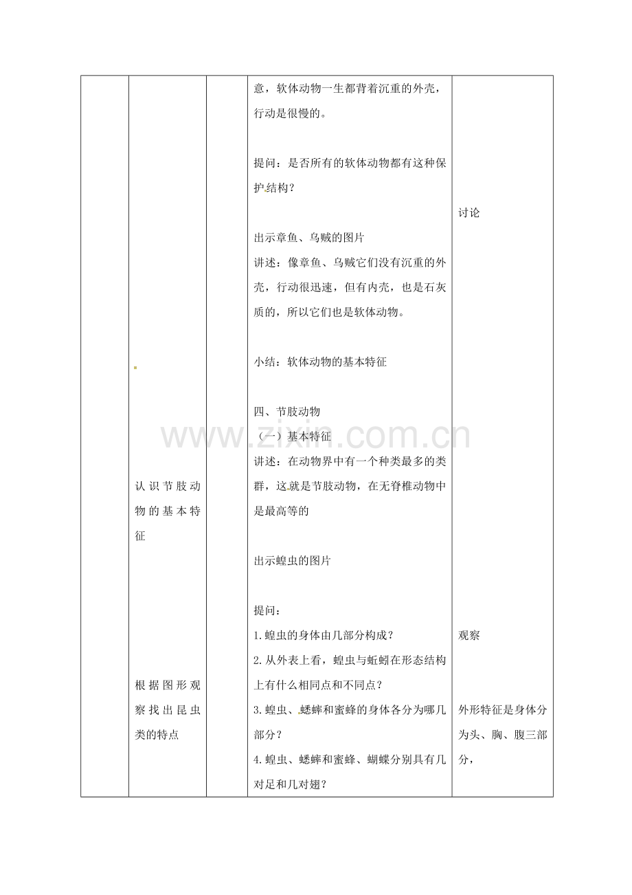 八年级生物上册-513-软体动物和节肢动物导学案1无答案新版新人教版.doc_第2页