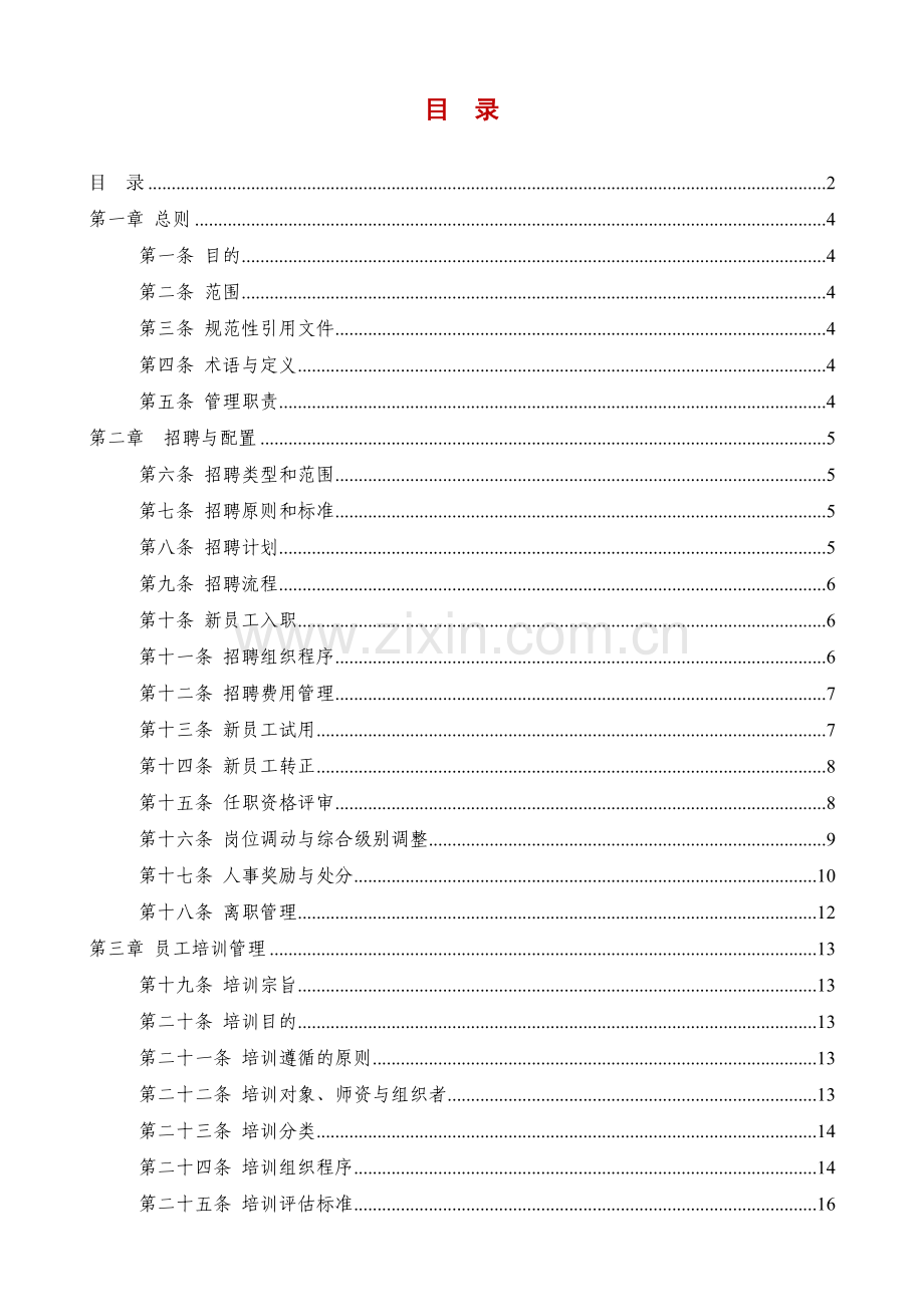 某某公司人力资源综合管理办法.doc_第2页
