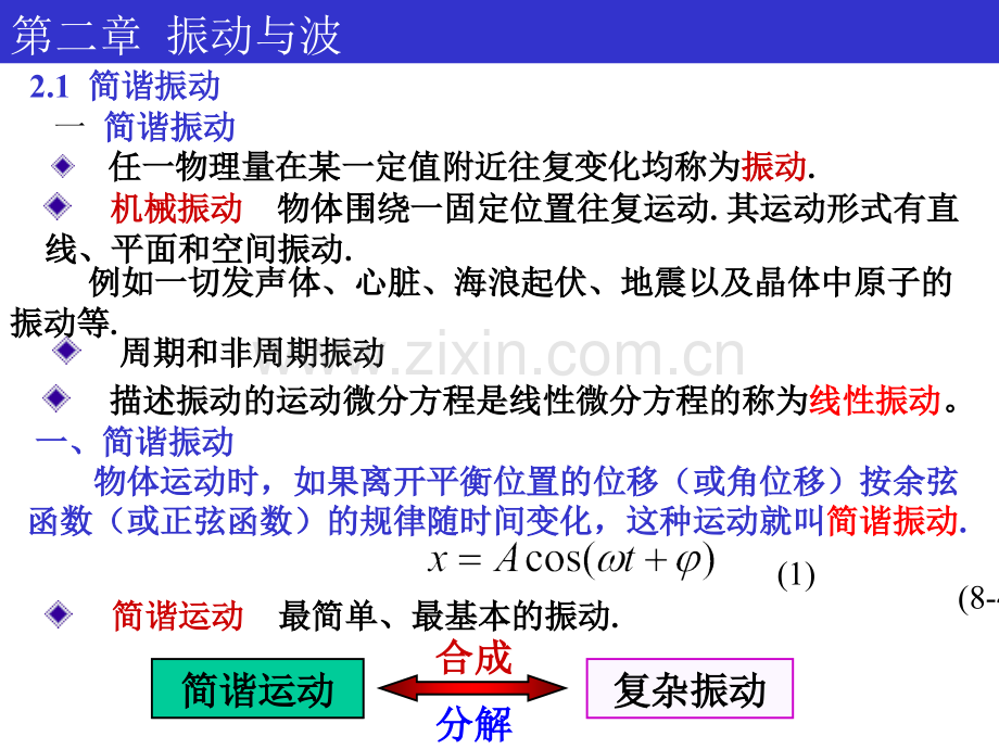 大学物理震动与波.pptx_第1页