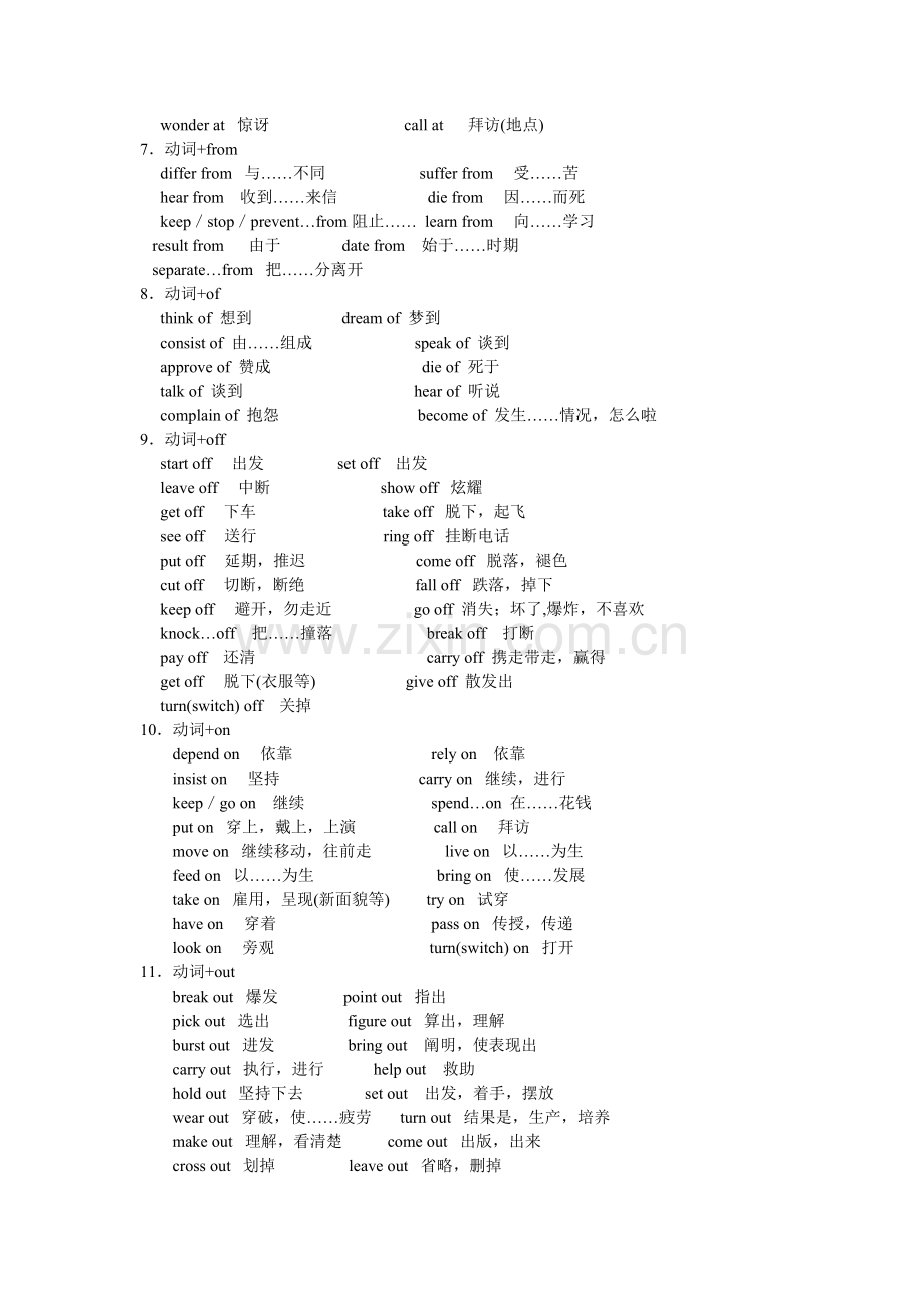 初中英语必备动词词组.doc_第2页