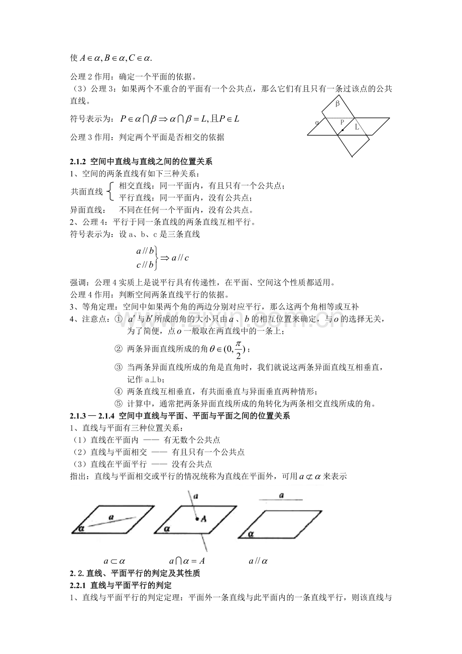 高中数学必修2复习资料.doc_第2页