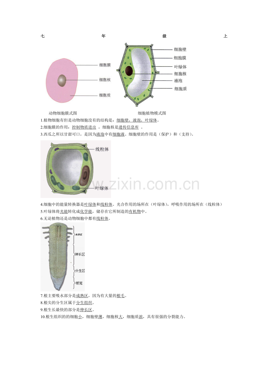 初中生物图集附题目1.doc_第1页