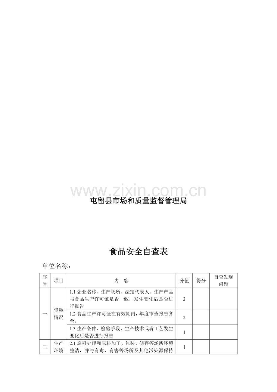 食品安全自查记录簿资料.doc_第2页