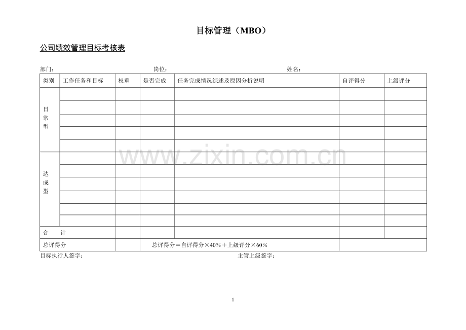 公司目标考核方案.doc_第1页