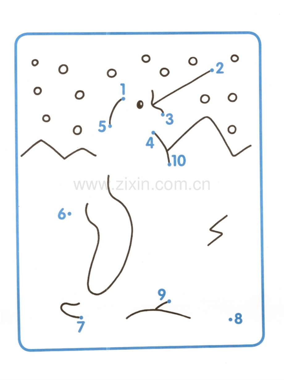 儿童110连线绘画适合打印.pptx_第1页