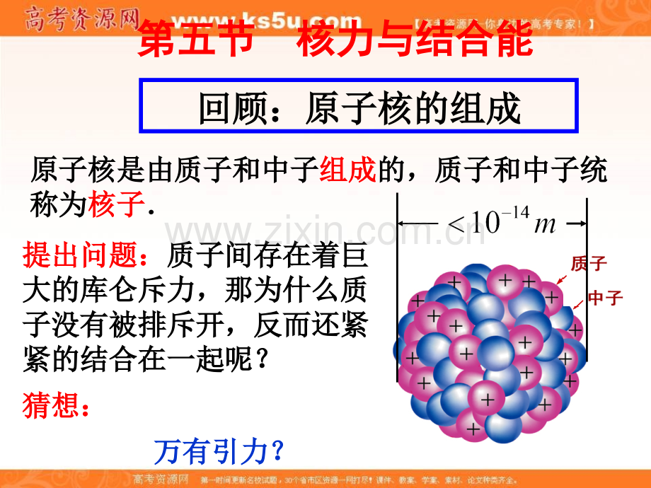 高中物理选修35核力与结合能.pptx_第2页