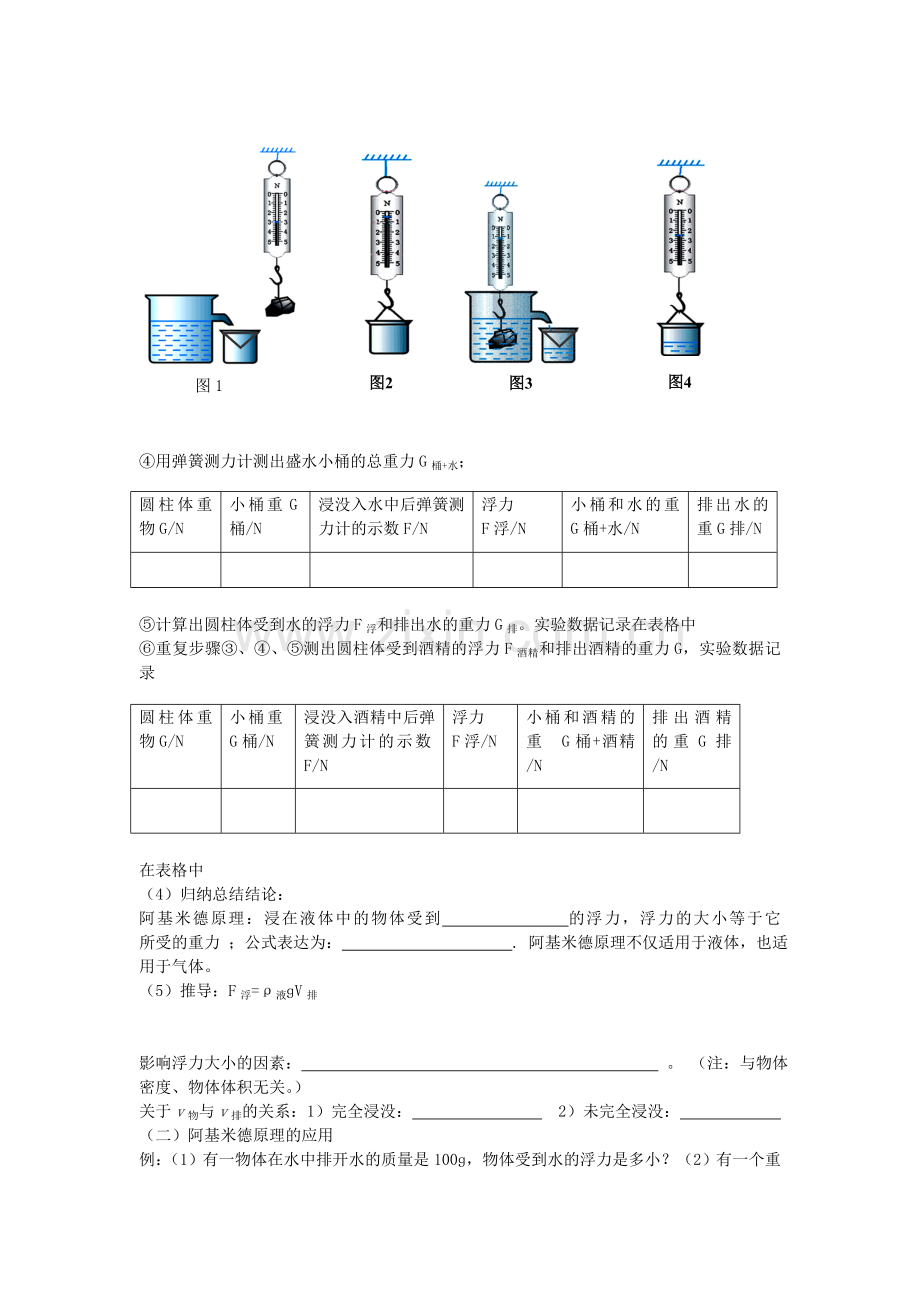 八年级物理全册--浮力--阿基米德原理教案-新版沪科版.doc_第2页