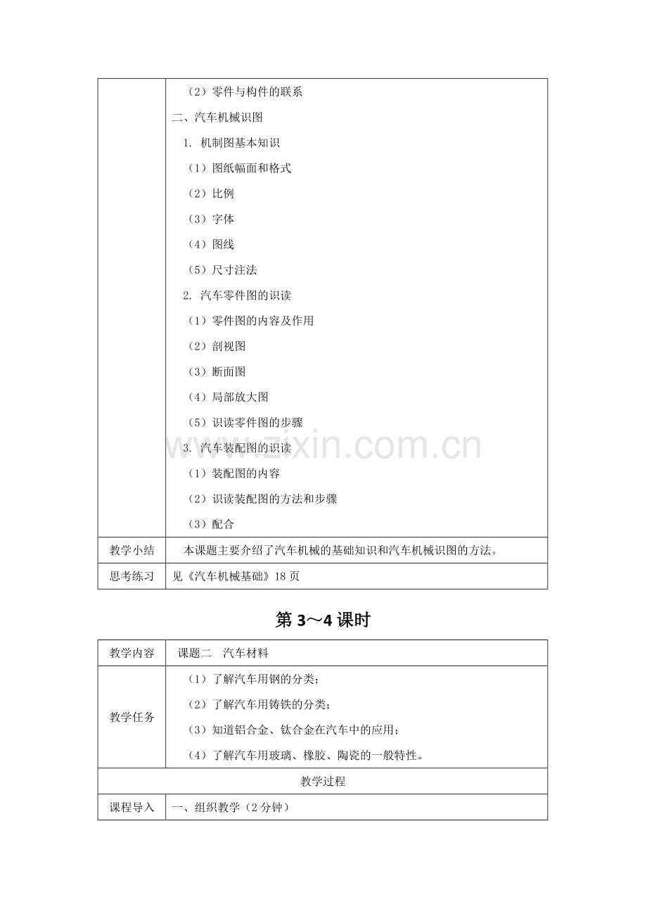 《汽车机械基础》教案电子教案授课教案整本书教案电子讲义.docx_第2页