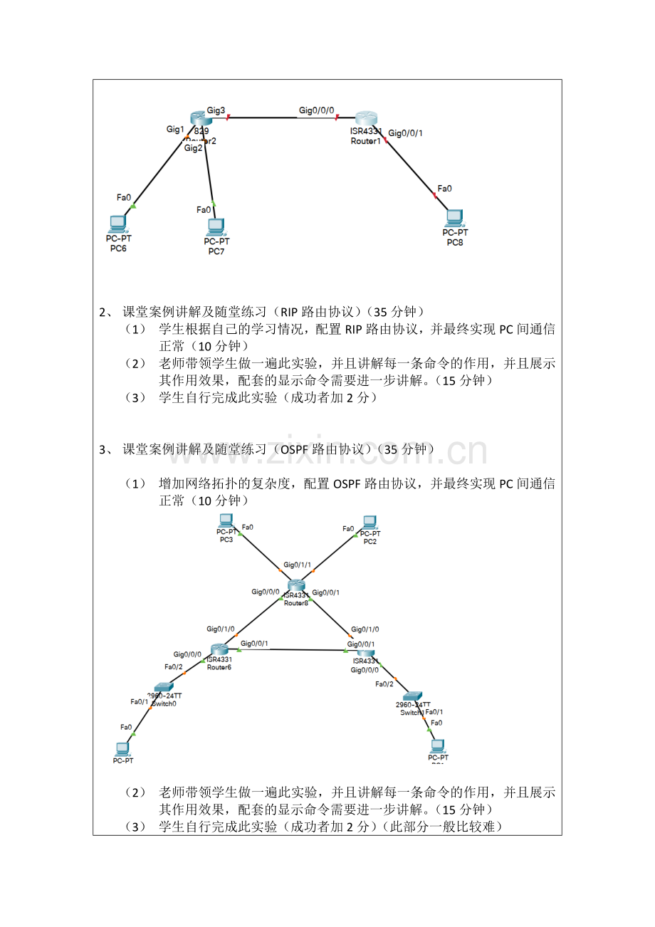 计算机网络教案30-RIP路由和OSPF路由的使用-高阶项目.docx_第2页
