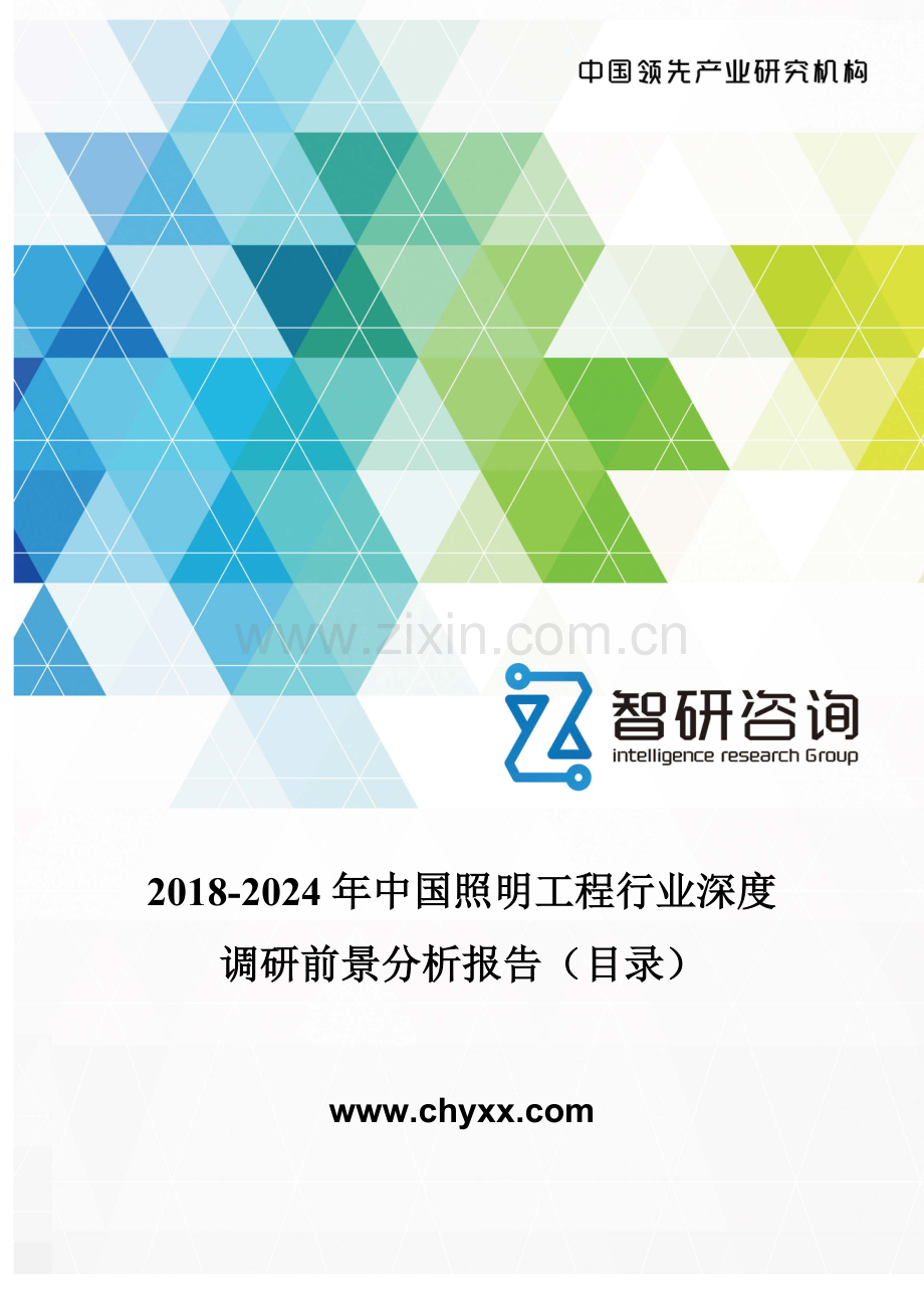 2018-2024年中国照明工程行业深度调研报告-(目录).doc_第1页