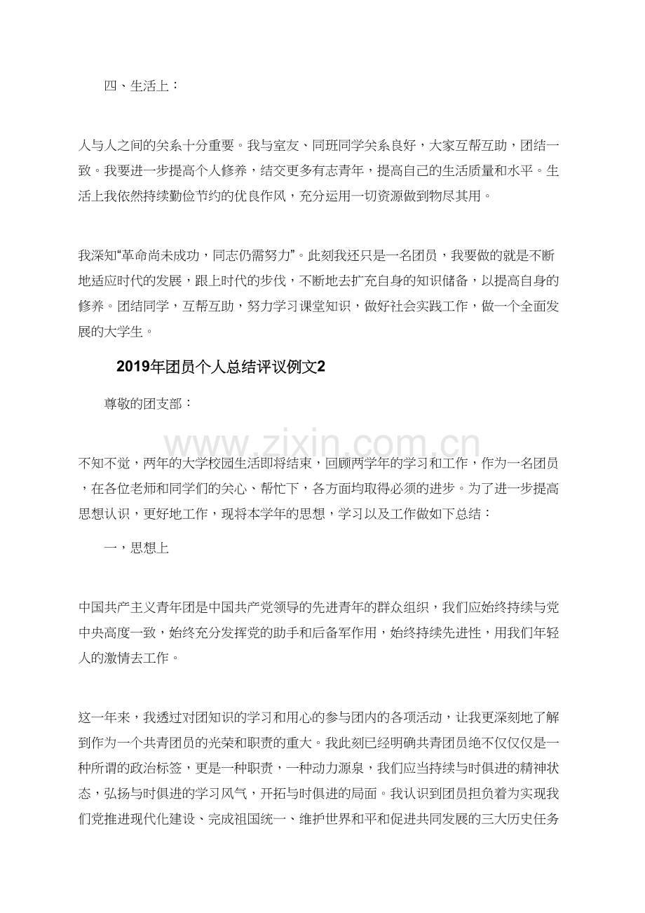 2019年团员个人总结评议例文.doc_第2页
