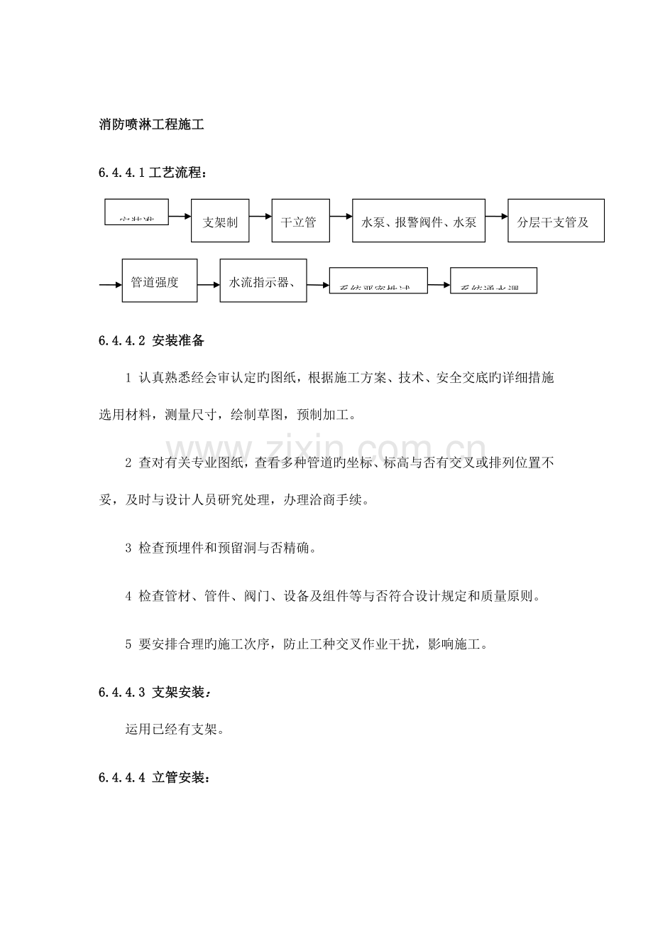 消防喷淋施工方案.docx_第1页