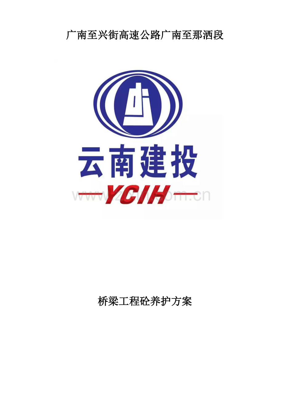 桥梁工程砼养护方案.docx_第1页