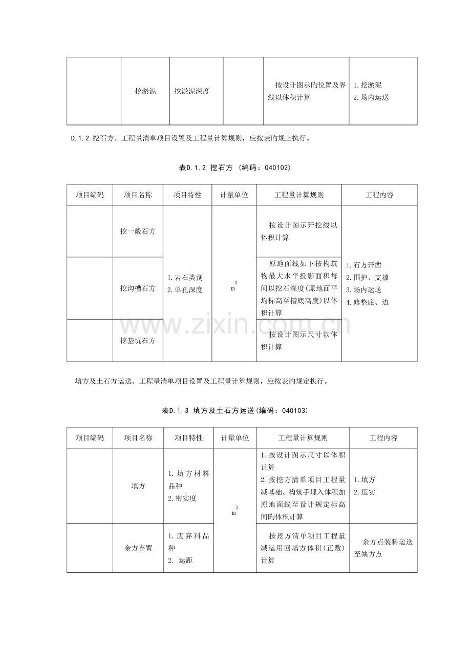 附录D市政工程工程量清单项目及计算规则.doc_第2页